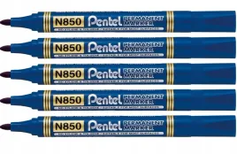 marker-permanentny-pentel-n850-niebieski-5-szt