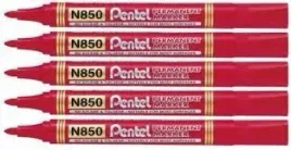 marker-permanentny-czerwony-pentel-5-szt-n850