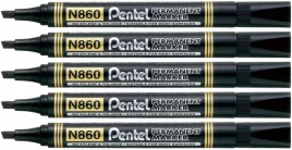 marker-permanentny-pentel-n860-czarny-5-szt