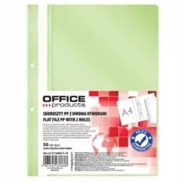 skoroszyt-office-products-wpinany-2-otwory-jasnozielony