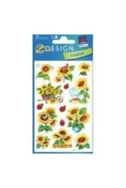 naklejka-avery-zwerckform-sloneczniki-brokat-2-arkusze