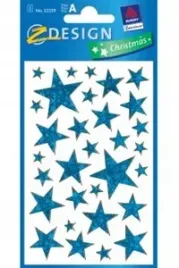 naklejka-avery-zwerckform-gwiazdka-niebieska-hologram-1-arkusz