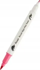 pisak-do-kaligrafii-brush-pentel-dwustronny-karminowy