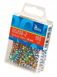 spinacze-tetis-zebra-28-mm-100-szt