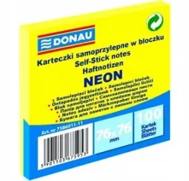 karteczki-samoprzylepne-donau-76-x-76-mm-n-zolty