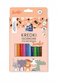 kredki-olowekowe-oxford-kids-jumbo-12-kolorow