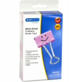 klipy-metalowe-rapesco-32-mm-emoji-pudrowy-roz