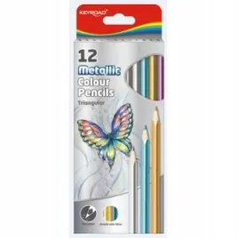 kredki-olowkowe-keyroad-matalic-12-kolorow