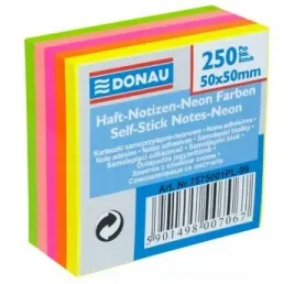 karteczki-samoprzylepne-donau-50-x-50-neon-mix