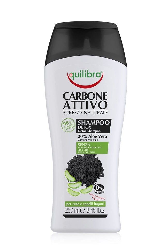 Equilibra carbo detox shampoo szampon oczyszczający z aktywnym węglem 250ml