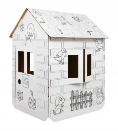 domek-xxl-z-autem-kolorowanka-3d-dla-dzieci