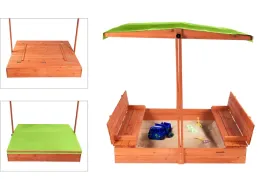 drewniana-piaskownica-ogrodowa-z-daszkiem-zamykana-lawki-120x120-zielona