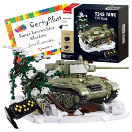 klocki-sluban-rc-czolg-wojskowy-t-34s-zdalnie-sterowany-837-b7072