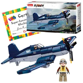 klocki-sluban-wwii-samolot-wojskowy-mysliwiec-f4u-550-b1109