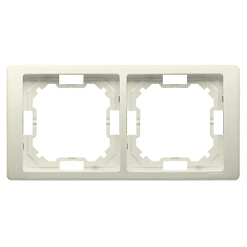 simon-basic-neos-bezowy-ramka-podwojna-bmrc2-12-stan-nowy
