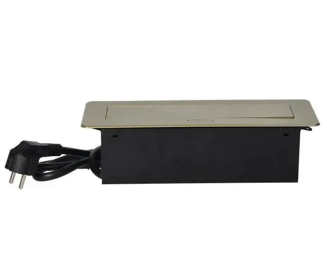gniazdo-wpuszczane-w-blat-2x250v-2xusb-stan-nowy-kolor-czarny