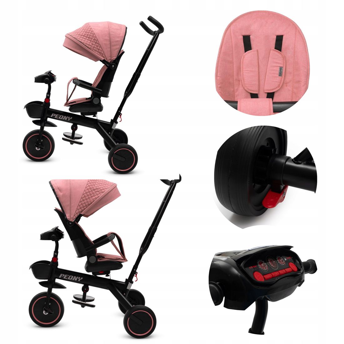 ROWER ROWEREK TRÓJKOŁOWY DLA DZIECI SKŁADANY KOŁA EVA 30KG BABY MIX ...