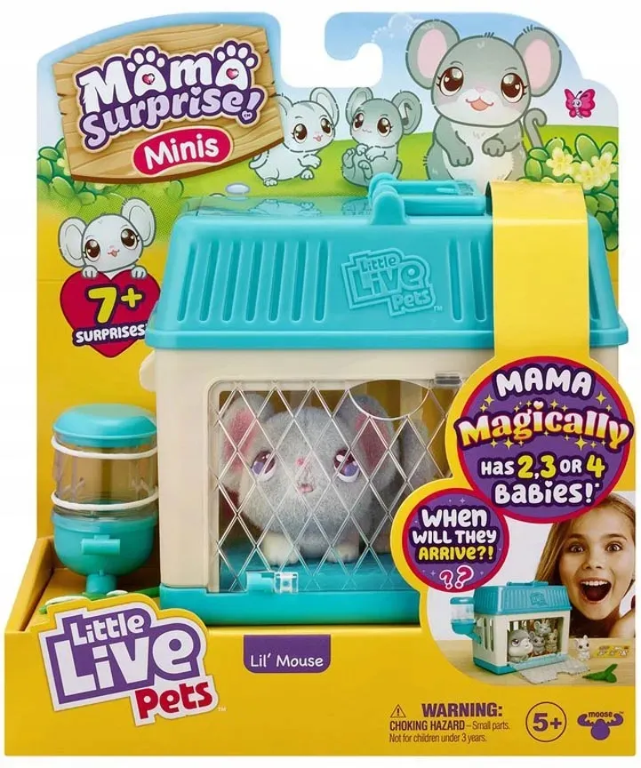 Little Live Pets Mama Surprise Lil Mouse Myszka z Dziećmi 26509