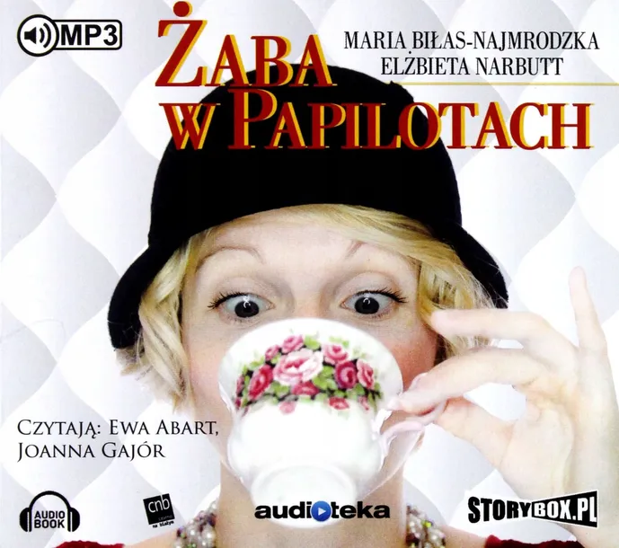 zaba-w-papilotach-audiobook-tytul-zaba-w-papilotach