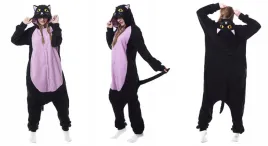 czarny-kot-pizama-kigurumi-kombinezon-onesie-xl