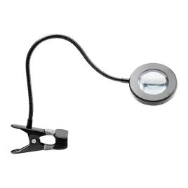 lampka-lupa-led-snake-ring-na-biurko-czarna