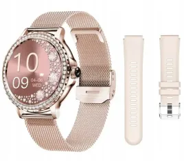 smartwatch-elegancki-zegarek-damski-polskie-menu-2-paski