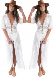 dluga-tunika-plazowa-biala-sukienka-damska-maxi-koronka-wiazana-boho-l-40
