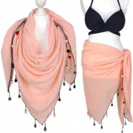 pareo-chusta-plazowa-fredzle-narzutka-boho-kolory