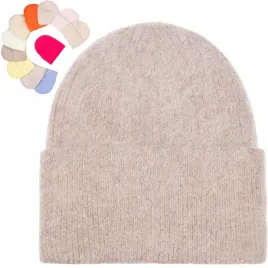 czapka-welniana-kobieca-zimowa-polska-marka-ocieplana-60percent-angora-bezowa