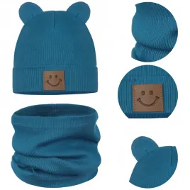 komplet-dzieciecy-zestaw-czapka-komin-jesienny-bawelna-95percent-48-52-morski