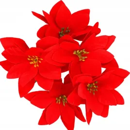 gwiazda-betlejemska-poinsencja-na-bukiet-galazka-na-choinke-stroik-5szt