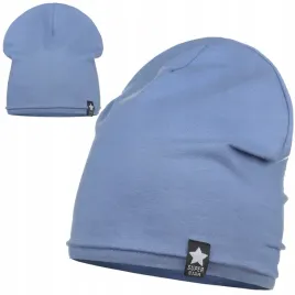 blekitna-czapka-dla-dziecka-dziewczynki-chlopca-bawelna-92percent-50-54cm-majka