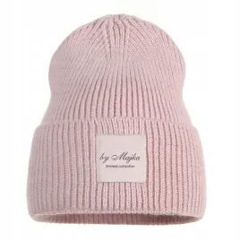 czapka-damska-beanie-zimowa-rozowa-majka