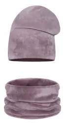 komplet-czapka-beanie-tuba-komin-welurowy-aksamit