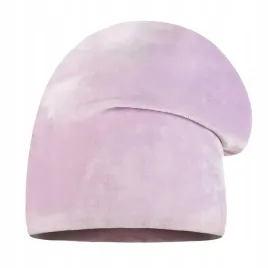 czapka-damska-welurowa-beanie-rozowa