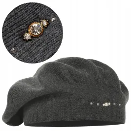 szary-beret-klasyczny-damski-elegancki-zimowy-produkt-polski-majka