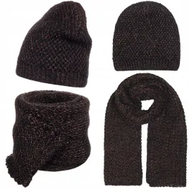 szalik-czapka-beanie-komplet-damski-kobiecy-30percent-moher-braz-brazowy