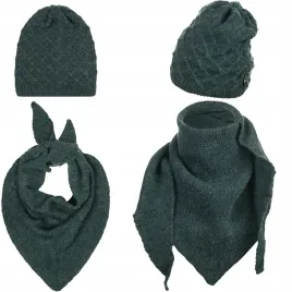 komplet-damski-zielony-zielen-czapka-beanie-chusta-zimowy-jesienny-cieply