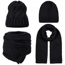 szalik-szal-czapka-beanie-komplet-damski-kobiecy-10percent-welny-czarny-czern