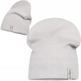 szara-czapka-damska-prosta-beanie-jesienna-zimowa-polska-marka-majka