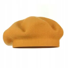zolty-beret-klasyczny-damski-elegancki-zimowy-produkt-polski-majka
