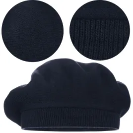 granatowy-beret-klasyczny-damski-elegancki-zimowy-produkt-polski-majka