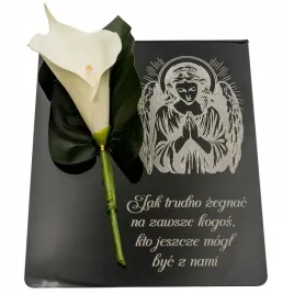 grawerowany-znicz-dekoracja-na-grob-podstawka-na-cmentarz-kwiat-lilia