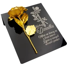 roza-dla-dziadka-dekoracja-na-grob-grawerowany-znicz-podstawka-na-cmentarz