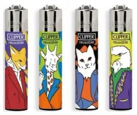 4-x-zapalniczka-clipper-na-kamien-animal-humans