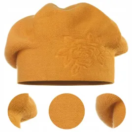 klasyczny-beret-damski-polska-marka-jesienny-zimowy-cieply-zolty