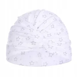 czapka-turban-dziecieca-letnia-wiosenna-biala-w-gwiazdki-roz-42-44