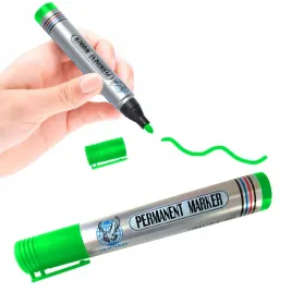 zielony-marker-permanentny-mazak-wodoodporny