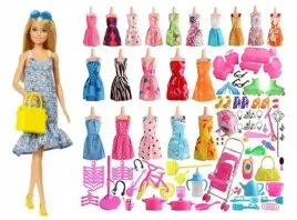 sukienki-dla-lalek-akcesoria-gadzety-ubranka-wozek-mega-zestaw-125-szt