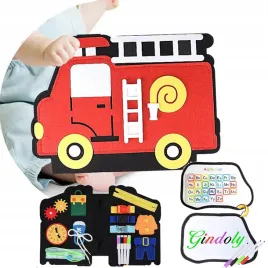 ksiazka-sensoryczna-woz-strazacki-teczka-montessori-tablica-manipulacyjna